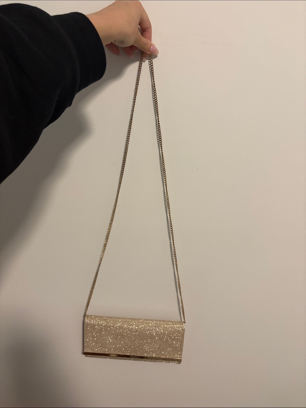 le chateau Sparkling Gold Evening Clutch